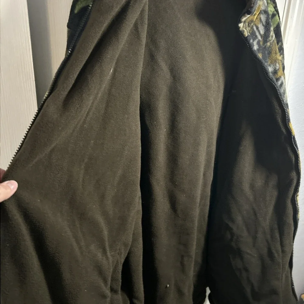 Black Canyon Outfitters Jacket Men 3XL Fleece Camo/Brown Reversible Warm